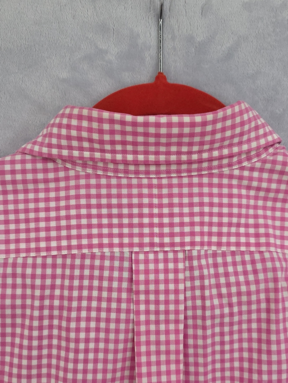 Ralph Lauren Pink Gingham Short-Sleeve Button-Down Shirt - Picture 8 of 8